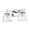 Z-Lite Lauren Vanity, 2-Light, 16 In.W x 6.5 In.L x 8.5 In.H, Chrome/Clear 819-2V-CH - alternate 6